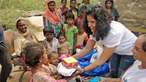 Aanchal Sharma, a cancer survivor, has been serving meals to the underprivileged for last two years. Aanchal Sharma, a cancer survivor, has been serving meals to the underprivileged for last two years.