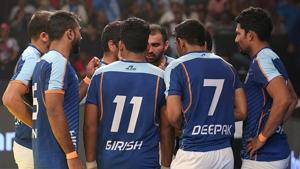 File image of India men’s hockey team in action during a match.(Twitter Image) File image of India men’s hockey team in action during a match.(Twitter Image)