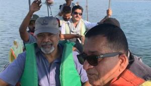 Mani Ratnam and stunt director Shyam Kaushal in Thailand. Mani Ratnam and stunt director Shyam Kaushal in Thailand.