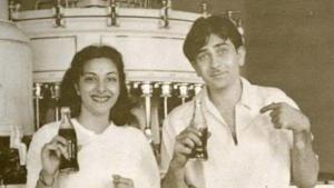Rishi Kapoor and Nargis in a throwback picture shared by Rishi Kapoor. Rishi Kapoor and Nargis in a throwback picture shared by Rishi Kapoor.