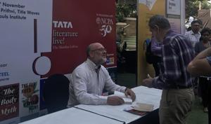 The opening session of this year’s Tata LitLive! stood out.(Tata LitLive) The opening session of this year’s Tata LitLive! stood out.(Tata LitLive)