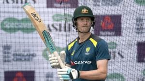 Australia's Cameron Bancroft bats during a nets session before the 4th Ashes Test cricket match between England and Australia at Old Trafford cricket ground in Manchester, England, Tuesday, Sept. 3, 2019. (AP Photo/Jon Super)(AP) Australia's Cameron Bancroft bats during a nets session before the 4th Ashes Test cricket match between England and Australia at Old Trafford cricket ground in Manchester, England, Tuesday, Sept. 3, 2019. (AP Photo/Jon Super)(AP)