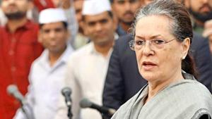 Congress Interim President Sonia Gandhi was speaking on the 130th birth anniversary of India’s first Prime Minister Jawaharlal Nehru.(ANI Photo) Congress Interim President Sonia Gandhi was speaking on the 130th birth anniversary of India’s first Prime Minister Jawaharlal Nehru.(ANI Photo)