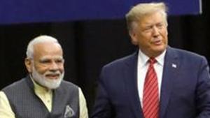 The two-track negotiations were first discussed publicly by President Donald Trump in remarks to reporters before his bilateral meeting with Prime Minister Narendra Modi on the sidelines of the UN General Assembly meetings in New York in September.(REUTERS PHOTO.) The two-track negotiations were first discussed publicly by President Donald Trump in remarks to reporters before his bilateral meeting with Prime Minister Narendra Modi on the sidelines of the UN General Assembly meetings in New York in September.(REUTERS PHOTO.)