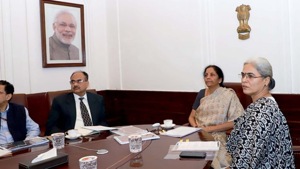 The finance minister also proposed to carry out a similar exercise in various circles across the country to take feedback and acquaint taxpayers with the new forms. (Photo @FinMinIndia) The finance minister also proposed to carry out a similar exercise in various circles across the country to take feedback and acquaint taxpayers with the new forms. (Photo @FinMinIndia)
