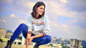 Actor Kubbra Sait is wearing a graphic sweatshirt that reads: Love is Love.(Photo: Instagram/kubbrasait) Actor Kubbra Sait is wearing a graphic sweatshirt that reads: Love is Love.(Photo: Instagram/kubbrasait)