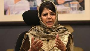Peoples Democratic Party chief Mehbooba Mufti, who was under detention since August 5, has been shifted to another location near the city’s centre at Lal Chowk.(Photo by Waseem Andrabi/ Hindustan Times) Peoples Democratic Party chief Mehbooba Mufti, who was under detention since August 5, has been shifted to another location near the city’s centre at Lal Chowk.(Photo by Waseem Andrabi/ Hindustan Times)