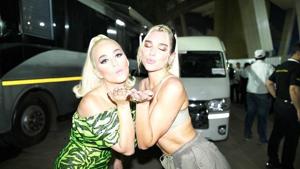 Katy Perry and Dua Lippa performed in Mumbai at a music concert on Saturday. Katy Perry and Dua Lippa performed in Mumbai at a music concert on Saturday.
