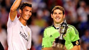 Cristiano-Ronaldo (while playing Real Madrid) celebrates with Iker-Casillas.(AP) Cristiano-Ronaldo (while playing Real Madrid) celebrates with Iker-Casillas.(AP)
