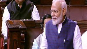 Speaking in the House during a special discussion marking 250 sessions of Rajya Sabha, he said the Nationalist Congress Party (NCP) and the Biju Janata Dal have wonderfully adhered to parliamentary norms.(ANI Photo/Screengrab) Speaking in the House during a special discussion marking 250 sessions of Rajya Sabha, he said the Nationalist Congress Party (NCP) and the Biju Janata Dal have wonderfully adhered to parliamentary norms.(ANI Photo/Screengrab)