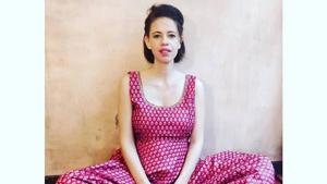 Kalki looks like a breath of fresh air in this hot-pink self printed number by Global Desi. (Instagram) Kalki looks like a breath of fresh air in this hot-pink self printed number by Global Desi. (Instagram)