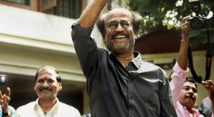 For the second time in less than two weeks, Rajinikanth has taken a swipe at Tamil Nadu’s ruling party, the AIADMK.(PTI) For the second time in less than two weeks, Rajinikanth has taken a swipe at Tamil Nadu’s ruling party, the AIADMK.(PTI)