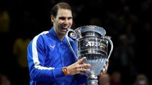 Spain's Rafael Nadal celebrates with the ATP World No.1 trophy.(Action Images via Reuters) Spain's Rafael Nadal celebrates with the ATP World No.1 trophy.(Action Images via Reuters)