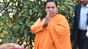 The former Union minister, Uma Bharti has two fractures in her left foot, besides some injury to the head.(Mujeeb Faruqui/HT Photo) The former Union minister, Uma Bharti has two fractures in her left foot, besides some injury to the head.(Mujeeb Faruqui/HT Photo)