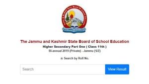 JKBOSE has declared the results of class 11 bi-annual exams for jammu private students. (Screengrab) JKBOSE has declared the results of class 11 bi-annual exams for jammu private students. (Screengrab)