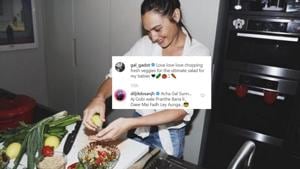 Diljit Dosanjh has left a trademark quirky comment on Gal Gadot’s new Instagram picture. Diljit Dosanjh has left a trademark quirky comment on Gal Gadot’s new Instagram picture.