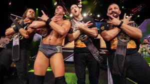 A file photo of Adam Cole, Roderick Strong, Kyle O’Reilly and Bobby Fish.(Twitter) A file photo of Adam Cole, Roderick Strong, Kyle O’Reilly and Bobby Fish.(Twitter)