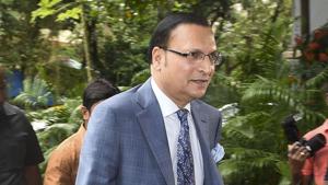 DDCA President Rajat Sharma arrives for the General Body meeting at BCCI headquarters, in Mumbai.(PTI) DDCA President Rajat Sharma arrives for the General Body meeting at BCCI headquarters, in Mumbai.(PTI)