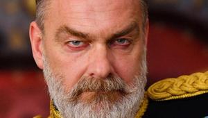 Ray Stevenson in a still shared by the official RRR Twitter account. Ray Stevenson in a still shared by the official RRR Twitter account.