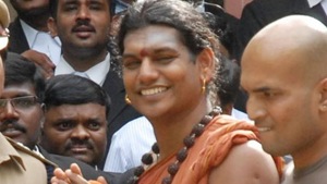Self-styled godman Swami Nithyananda on the charges of alleged kidnapping and wrongful confinement of children to make them collect donations from followers.(HT File Photo) Self-styled godman Swami Nithyananda on the charges of alleged kidnapping and wrongful confinement of children to make them collect donations from followers.(HT File Photo)