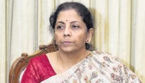 Finance Minister Nirmala Sitharaman informed about decision for import of onion at a media briefing after the Cabinet meeting.(PTI Photo) Finance Minister Nirmala Sitharaman informed about decision for import of onion at a media briefing after the Cabinet meeting.(PTI Photo)