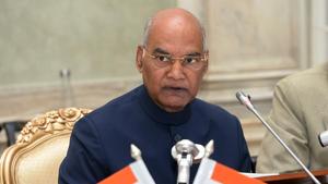 President Ram Nath Kovind at Rashtrapati Bhavan, in New Delhi on Tuesday. (ANI Photo)(Photo: ANI) President Ram Nath Kovind at Rashtrapati Bhavan, in New Delhi on Tuesday. (ANI Photo)(Photo: ANI)