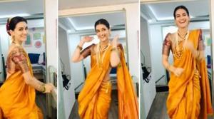 Kriti Sanon in her Parvatibai avatar from Panipat. Kriti Sanon in her Parvatibai avatar from Panipat.