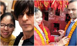 Shah Rukh Khan wished newlyweds Anupama and Jagdeep Singh a lifetime of marital bliss. Shah Rukh Khan wished newlyweds Anupama and Jagdeep Singh a lifetime of marital bliss.