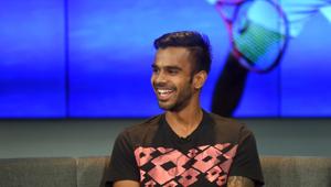 Tennis player Sumit Nagal during an interview with Hindustan Times(Amal KS/HT PHOTO) Tennis player Sumit Nagal during an interview with Hindustan Times(Amal KS/HT PHOTO)