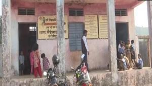 Visuals of the school in Sarotipura, Bhopal.(ANI) Visuals of the school in Sarotipura, Bhopal.(ANI)