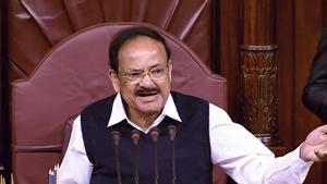 Rajya Sabha Chairman M Venkaiah Naidu conducts proceedings of the House during the Winter Session of Parliament in New Delhi.(Photo: PTI) Rajya Sabha Chairman M Venkaiah Naidu conducts proceedings of the House during the Winter Session of Parliament in New Delhi.(Photo: PTI)