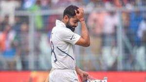 Indian batsman Virat Kohli returns to the pavillion.(PTI) Indian batsman Virat Kohli returns to the pavillion.(PTI)
