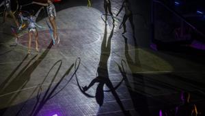 Gymnasts perform at the fashion show for "Clandestina," the first Cuban independent urban fashion brand, during a launch for the 2020 collection called Sports Glories in Havana, Cuba, Friday, Nov. 22, 2019. (AP Photo/Ramon Espinosa) (AP) Gymnasts perform at the fashion show for "Clandestina," the first Cuban independent urban fashion brand, during a launch for the 2020 collection called Sports Glories in Havana, Cuba, Friday, Nov. 22, 2019. (AP Photo/Ramon Espinosa) (AP)