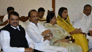 Devendra Fadnavis appointed as Maharashtra CM and Ajit Pawar as Deputy CM in presence of Maharashtra governor Bhagat Singh Koshyari at Raj Bhavan in Mumbai on Saturday November 23, 2019. (HT PHOTO) Devendra Fadnavis appointed as Maharashtra CM and Ajit Pawar as Deputy CM in presence of Maharashtra governor Bhagat Singh Koshyari at Raj Bhavan in Mumbai on Saturday November 23, 2019. (HT PHOTO)