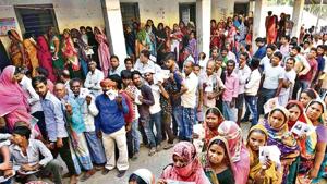 Voters exercise their franchise in Bihar in the seven-phase Lok Sabha elections conducted in 2019.(Santosh Kumar/Ht archive) Voters exercise their franchise in Bihar in the seven-phase Lok Sabha elections conducted in 2019.(Santosh Kumar/Ht archive)