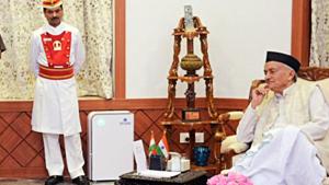 Maharashtra Governor Bhagat Singh Koshiyari had made a ‘mockery of the Constitution’ by recommending President’s rule in the state, said Congress.(ANI Photo) Maharashtra Governor Bhagat Singh Koshiyari had made a ‘mockery of the Constitution’ by recommending President’s rule in the state, said Congress.(ANI Photo)