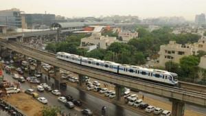 File photo of Rapid Metro train in Gurugram(HT File) File photo of Rapid Metro train in Gurugram(HT File)