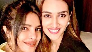 Kriti Sanon and Priyanka Chopra met at a party and discussed about their film characters Parvatibai and Kashibai, respectively. Kriti Sanon and Priyanka Chopra met at a party and discussed about their film characters Parvatibai and Kashibai, respectively.