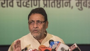 NCP spokesperson Nawab Malik(Satyabrata Tripathy/HT Photo) NCP spokesperson Nawab Malik(Satyabrata Tripathy/HT Photo)