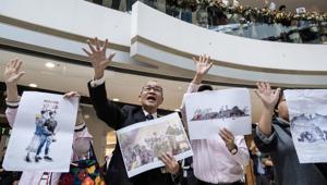 State-controlled media in mainland China have downplayed the victory of the pro-democracy camp in Hong Kong’s district election.(Bloomberg image) State-controlled media in mainland China have downplayed the victory of the pro-democracy camp in Hong Kong’s district election.(Bloomberg image)