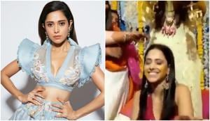Nushrat Bharucha shared a video from her best friend’s chooda ceremony. Nushrat Bharucha shared a video from her best friend’s chooda ceremony.