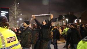 Fans outside the stadium before Anfield clash.(Action Images via Reuters) Fans outside the stadium before Anfield clash.(Action Images via Reuters)