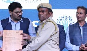 Dimbeswar Das is a forest officer at the Kaziranga National Park, Assam. The 53-year-old is the 2019 Earth Hero Award from the Royal Bank of Scotland.(RBS) Dimbeswar Das is a forest officer at the Kaziranga National Park, Assam. The 53-year-old is the 2019 Earth Hero Award from the Royal Bank of Scotland.(RBS)
