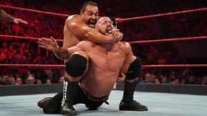 Mike Kanellis in a match against Rusev.(WWE)