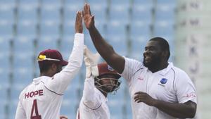 Afghanistan vs West Indies, Only Test Day 3 in Lucknow Highlights: As it happened(AFP) Afghanistan vs West Indies, Only Test Day 3 in Lucknow Highlights: As it happened(AFP)