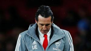 File image of Arsenal manager Unai Emery.(REUTERS) File image of Arsenal manager Unai Emery.(REUTERS)