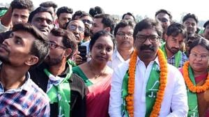 Former Chief Minister of Jharkhand and JMM Chief Hemant Soren. His party is hoping to win seats in Palamu region in the Jharkhand Assembly Election.(ANI File) Former Chief Minister of Jharkhand and JMM Chief Hemant Soren. His party is hoping to win seats in Palamu region in the Jharkhand Assembly Election.(ANI File)