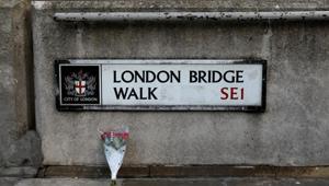 Flowers are laid down for the victims at the scene of a stabbing on London Bridge, in which two people were killed, in London, Britain, November 30, 2019.(REUTERS) Flowers are laid down for the victims at the scene of a stabbing on London Bridge, in which two people were killed, in London, Britain, November 30, 2019.(REUTERS)