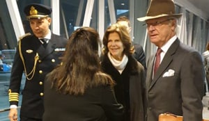 Air India chipped in to ferry Swedish King Carl XVI Gustaf and Queen Silvia on their state visit to India when their aircraft developed a technical snag at the last minute.(Air India/ Twitter)