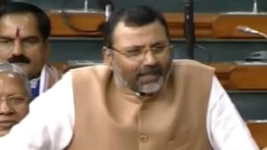 BJP MP Nishikant Dubey speaking in the Lok Sabha on Dec 2, 2019. (ANI photo) BJP MP Nishikant Dubey speaking in the Lok Sabha on Dec 2, 2019. (ANI photo)